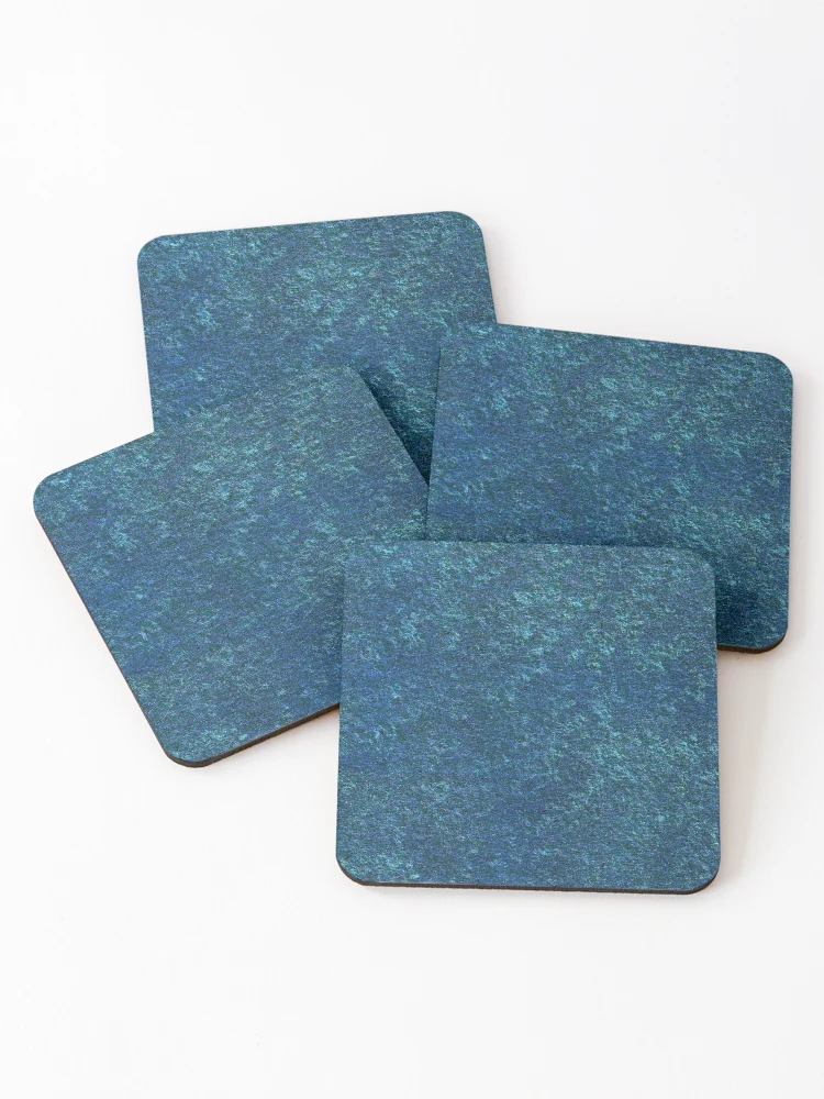 Thumbnail 1 of 5, Coasters (Set of 4), Turquoise Abstract galaxy designed and sold by Markflow.