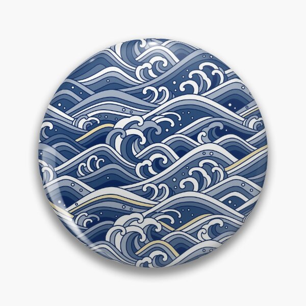 Item preview, Beautiful Blue Ocean Waves designed and sold by Vector Scout Lab.
