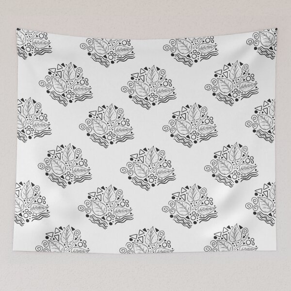 Artikelvorschau, Leaf Doodle Seamless Surface Pattern Design entworfen und verkauft von ZaryaKiqo.
