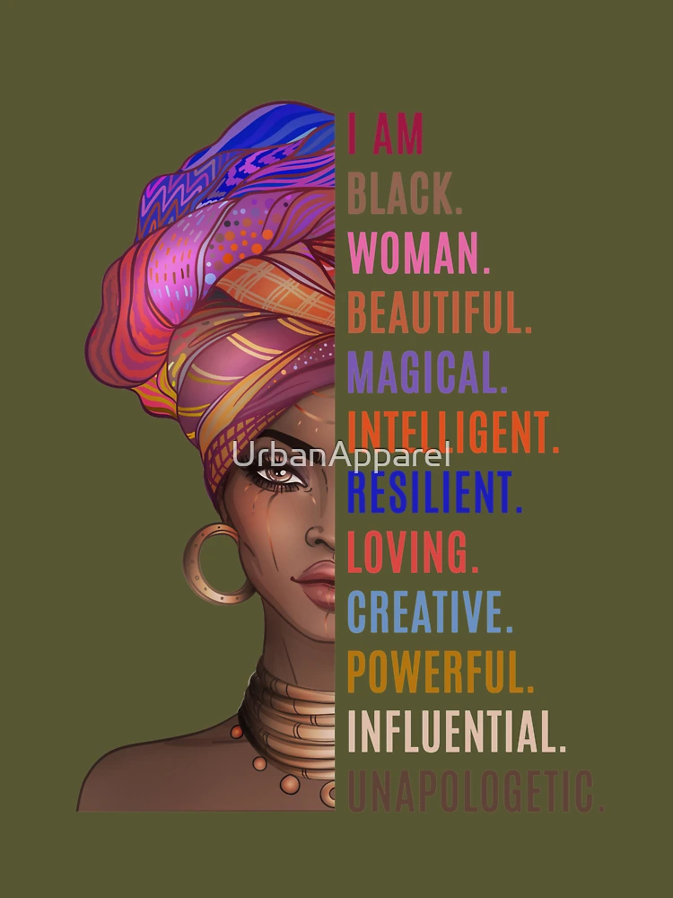 African Tumbler Afro Girl I Am Black Beautiful Magic Intelligent Woman –  BigProStore