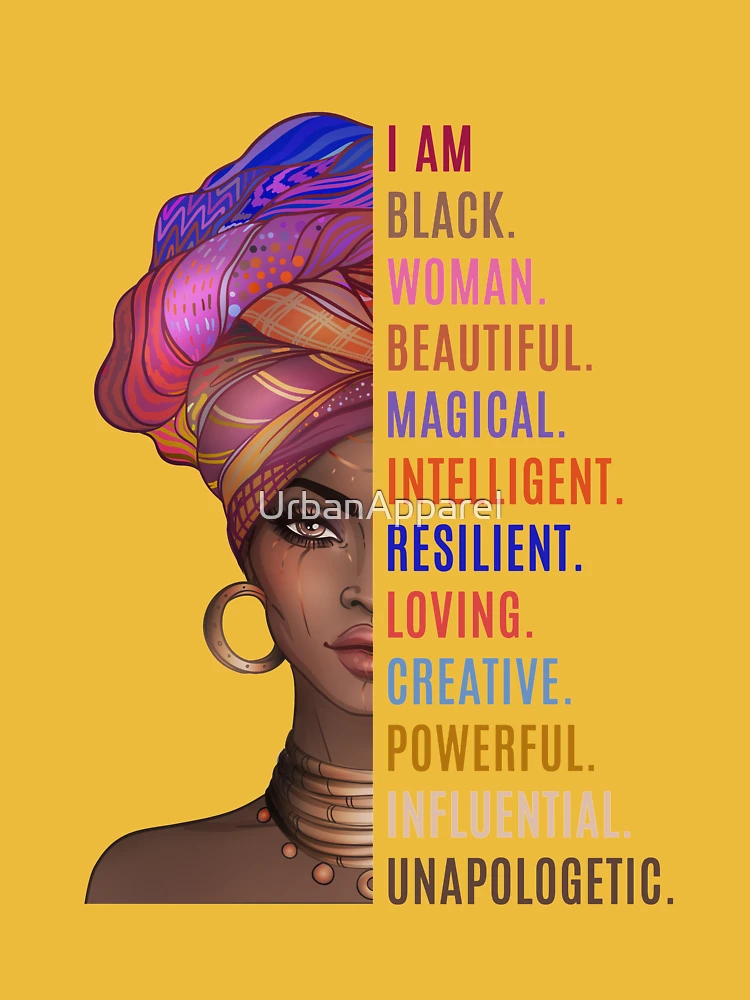 African Tumbler Afro Girl I Am Black Beautiful Magic Intelligent Woman –  BigProStore