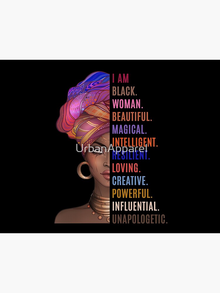 African Tumbler Afro Girl I Am Black Beautiful Magic Intelligent Woman –  BigProStore