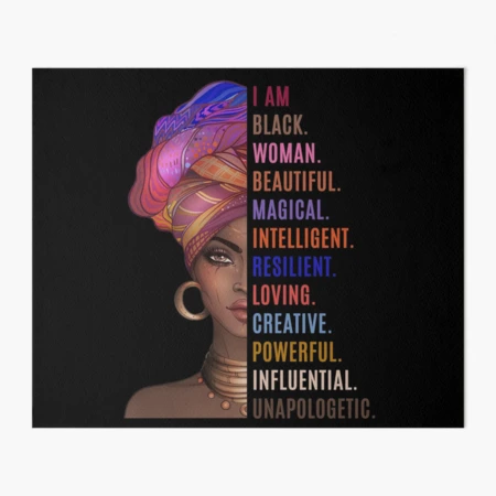 African Tumbler Afro Girl I Am Black Beautiful Magic Intelligent