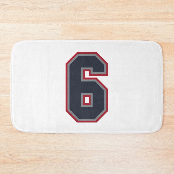 Item preview, 6 Navy Grey Red Sports Number Six designed and sold by HelloFromAja.