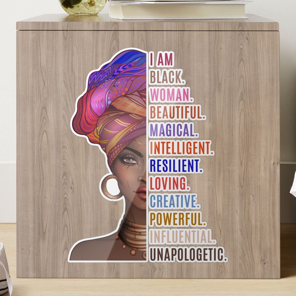 African Tumbler Afro Girl I Am Black Beautiful Magic Intelligent Woman –  BigProStore