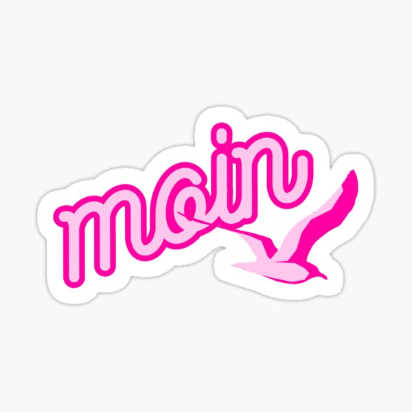Moin Möwe in Pink Sticker