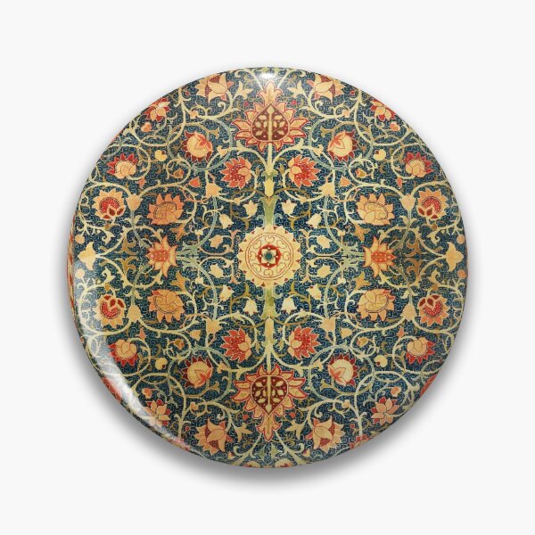 Item preview, HOLLAND PARK Red Blue Floral Carpet William Morris designed and sold by BulganLumini.