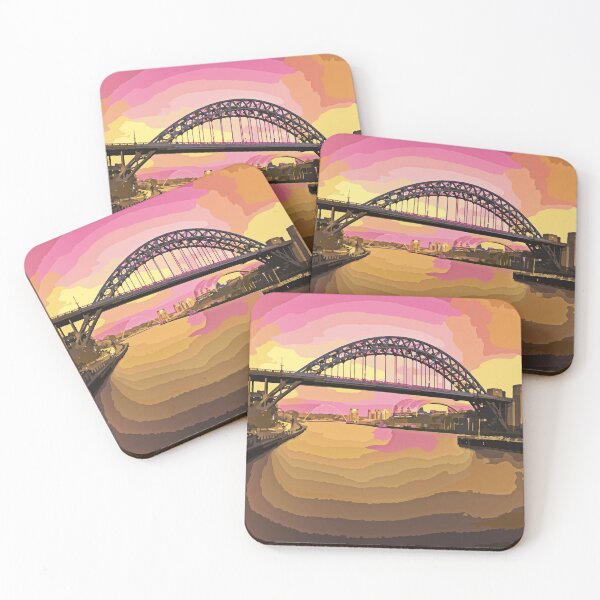 Item preview, Colourful Tyne Bridge designed and sold by Zingy Lemonade.