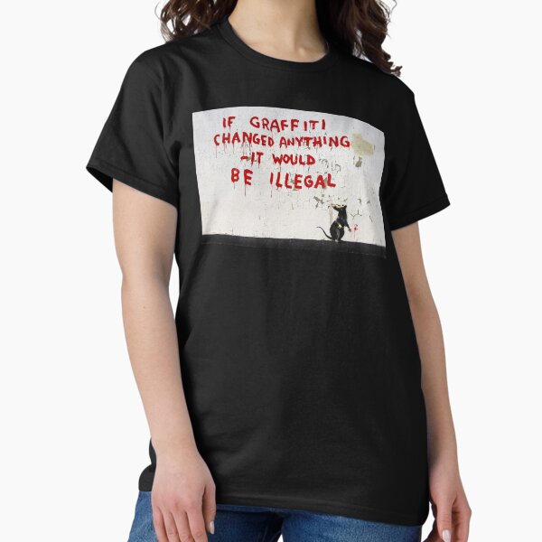 Item preview, BANKSY Graffiti Quote Rat designed and sold by WE-ARE-BANKSY.