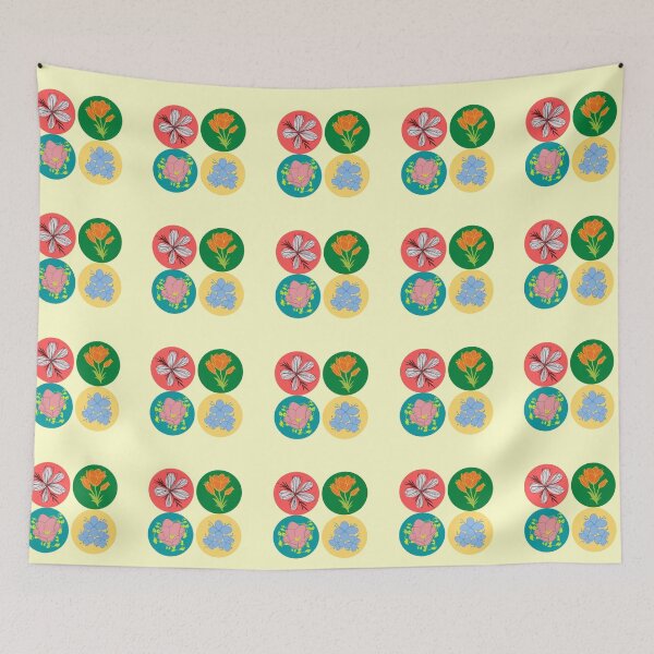 Item preview, four beautiful Flowers decorative pattern designed and sold by AnujShah7.