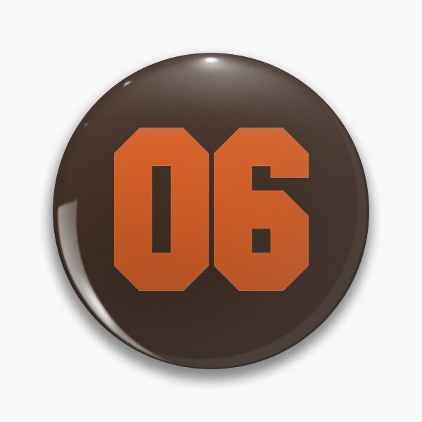 Item preview, 6 Number Cleveland Sports Six Brown Jersey designed and sold by HelloFromAja.