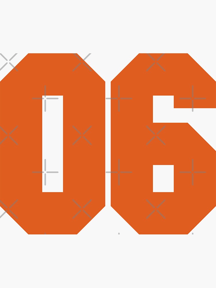 Number Cleveland Sports Six Brown Jersey