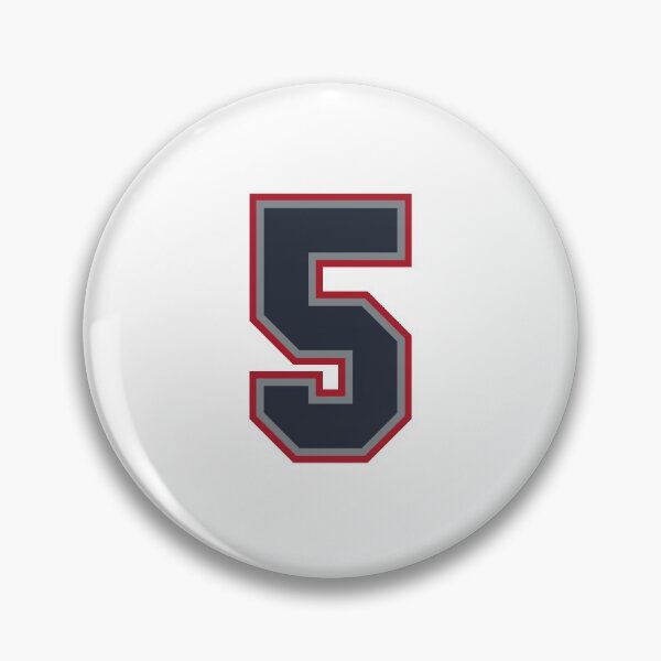 Item preview, 5 Navy Grey Red Sports Number Five designed and sold by HelloFromAja.