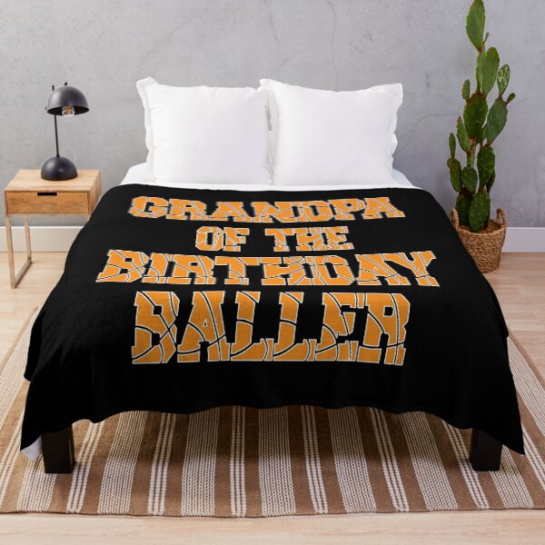 Item preview, Grandpa Of The Birthday Baller Basketball Themed Party design designed and sold by Grabitees.