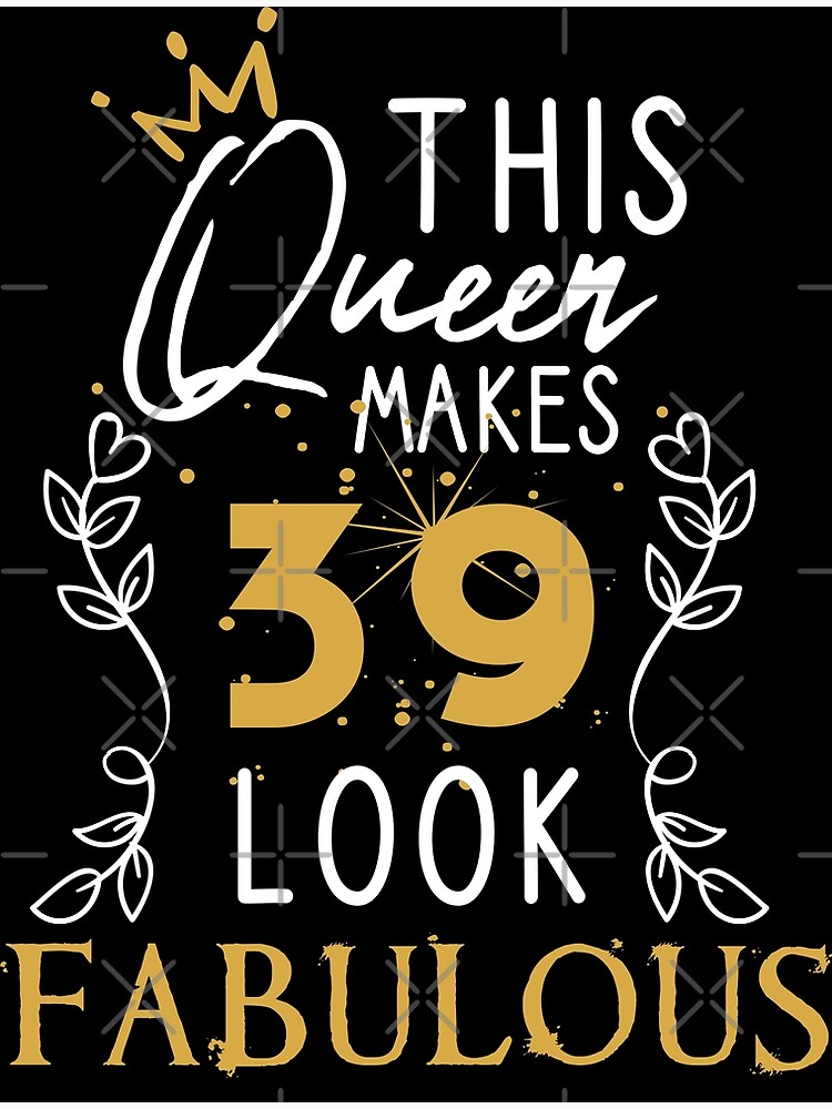 Mujeres 40 años 40 cumpleaños Para mujeres Reina 40 y fabuloso | Tarjetas  de felicitación