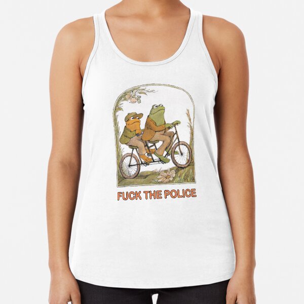 Two Frogs Riding - Frog And Toat Racerback Tank Top
