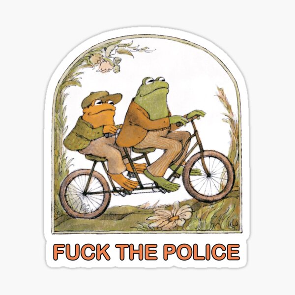 Two Frogs Riding - Frog And Toat Sticker