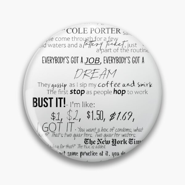 Item preview, IN THE HEIGHTS MUSICAL LYRIC designed and sold by fandoms33.