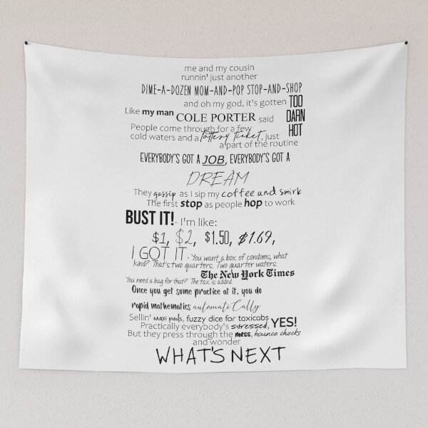 Item preview, IN THE HEIGHTS MUSICAL LYRIC designed and sold by fandoms33.