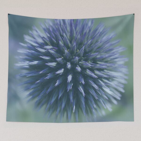 Item preview, Ball flower ornamental onion blossoms blue reed color trend2021 floral gray-blue designed and sold by Forestia.