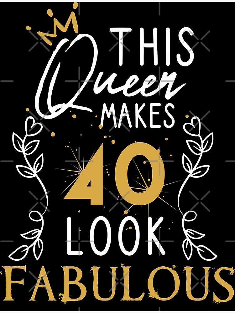 Carte de vœux for Sale avec l'œuvre « 40e anniversaire Reine 40