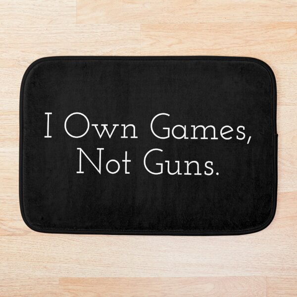 Item preview, Inspirational Gamer Shirt: I Own Games, Not Guns. designed and sold by LevelUpMerch.