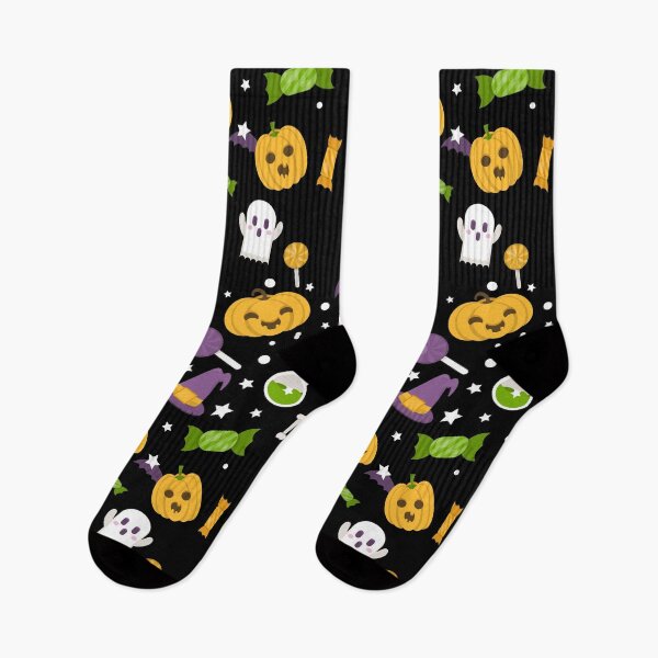 Item preview, Halloween Vintage Skulls & Pumpkins Faces Patterns Black Backround designed and sold by Art Wear Nation.