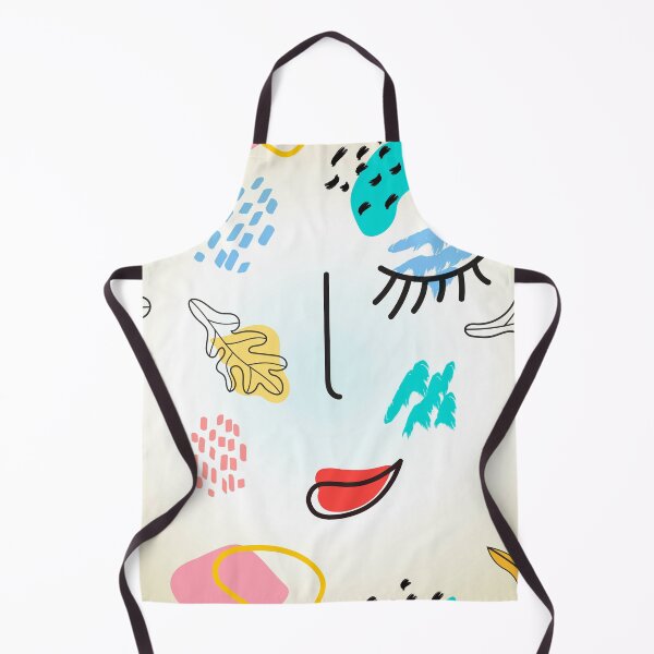 Item preview, Trendy abstract pattern with eyes and lips and autumn leaves. designed and sold by TanaLuna.