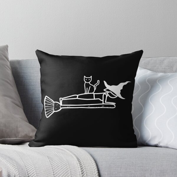 Item preview, Yoga Witch Halloween Plank pose with Cat designed and sold by OlgaZhu.