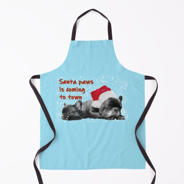 Item preview, Santa paws frenchie festive designed and sold by LynHebb.