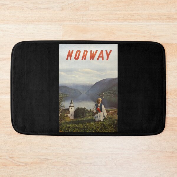 Item preview, Norway retro poster designed and sold by CorasPosters.