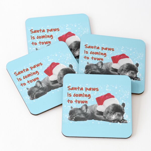 Item preview, Santa paws frenchie festive designed and sold by LynHebb.