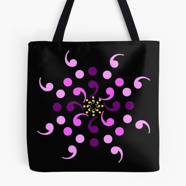 Item preview, Mental Health Matters Semi Colon Flower Affirmation on Black designed and sold by CottoVerdi.