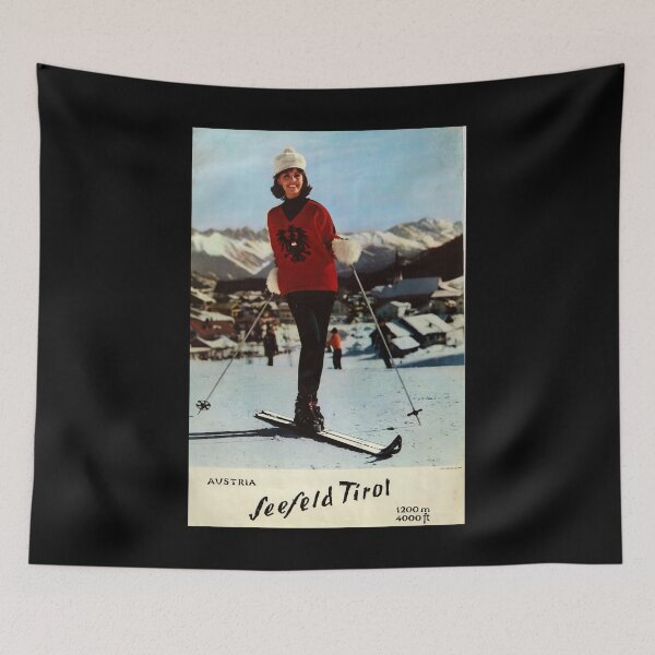 Item preview, Seefeld Tirol retro poster designed and sold by CorasPosters.