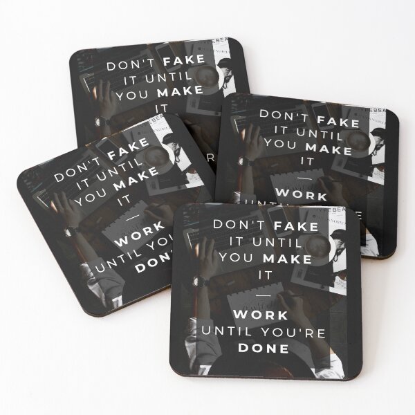 Item preview, Work Until You're Done Fake It Til You Make It designed and sold by cheekygeek.