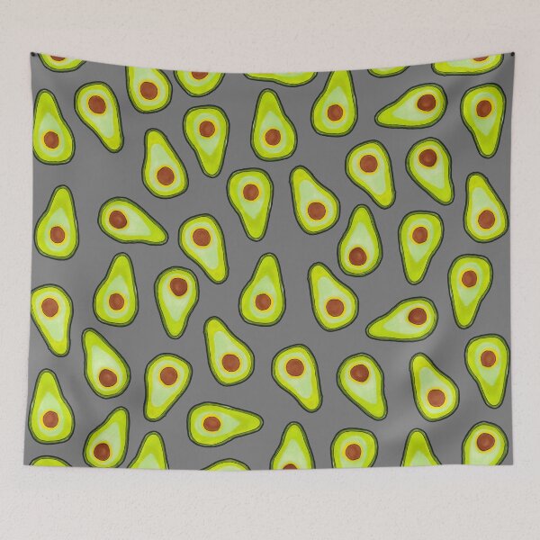 Item preview, Avocado Pattern on Grey designed and sold by Harriet Linton.