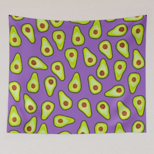 Item preview, Avocado Pattern on Purple designed and sold by Harriet Linton.