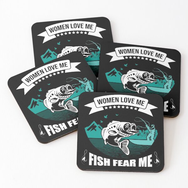 Item preview, Women Love Me Fish Fear Me Funny Fishing and Gourmet Gift designed and sold by Siiiiichfried.