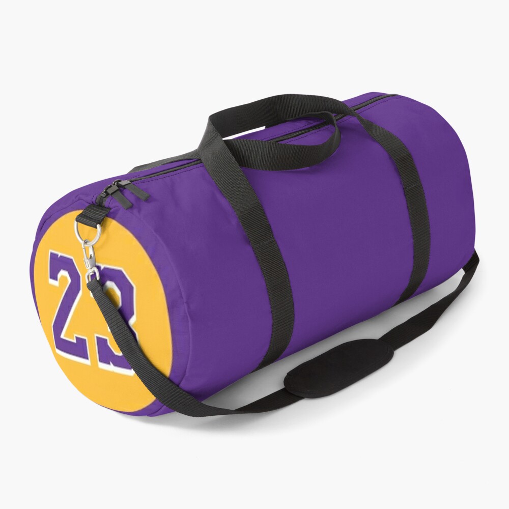 LeBron James Los Angeles Lakers Purple Duffle Bag for Sale by Happy Kwitty