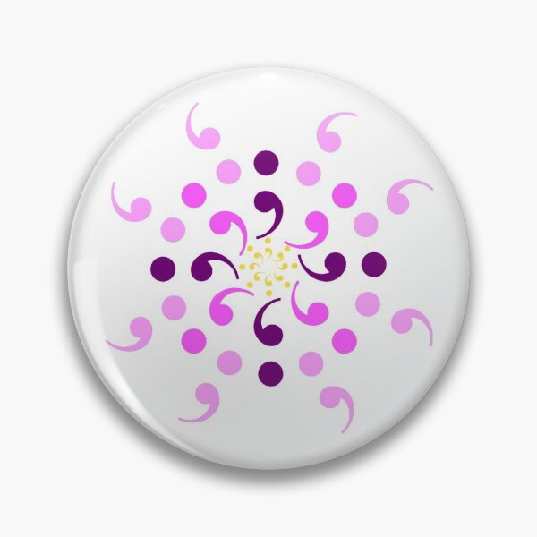 Item preview, Mental Health Matters Semi Colon Flower Affirmation designed and sold by CottoVerdi.