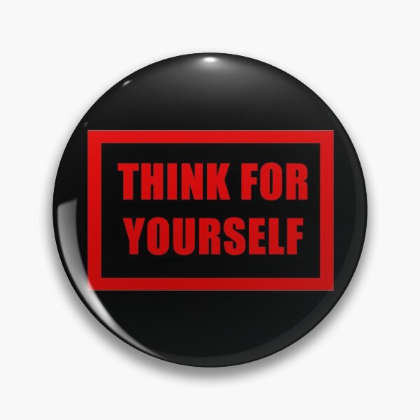 Item preview, Think for yourself - Truther Red and Black designed and sold by ArtOfRebellion.