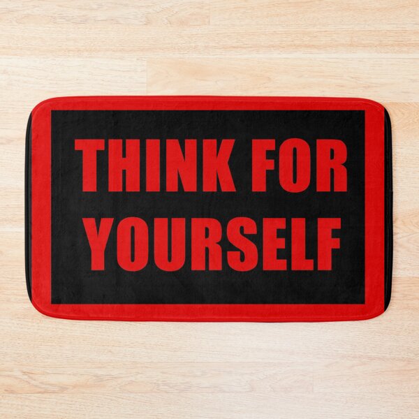 Item preview, Think for yourself - Truther Red and Black designed and sold by ArtOfRebellion.