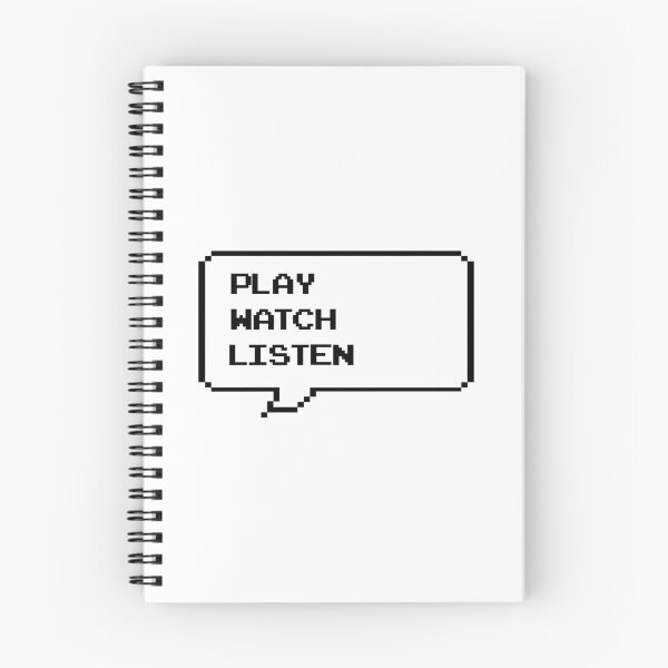 Item preview, Play watch listen retro arcade speech bubble designed and sold by Deegital18.