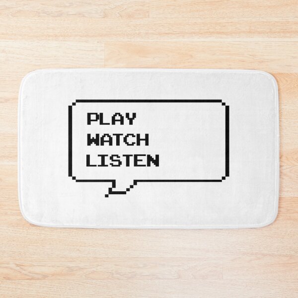 Item preview, Play watch listen retro arcade speech bubble designed and sold by Deegital18.