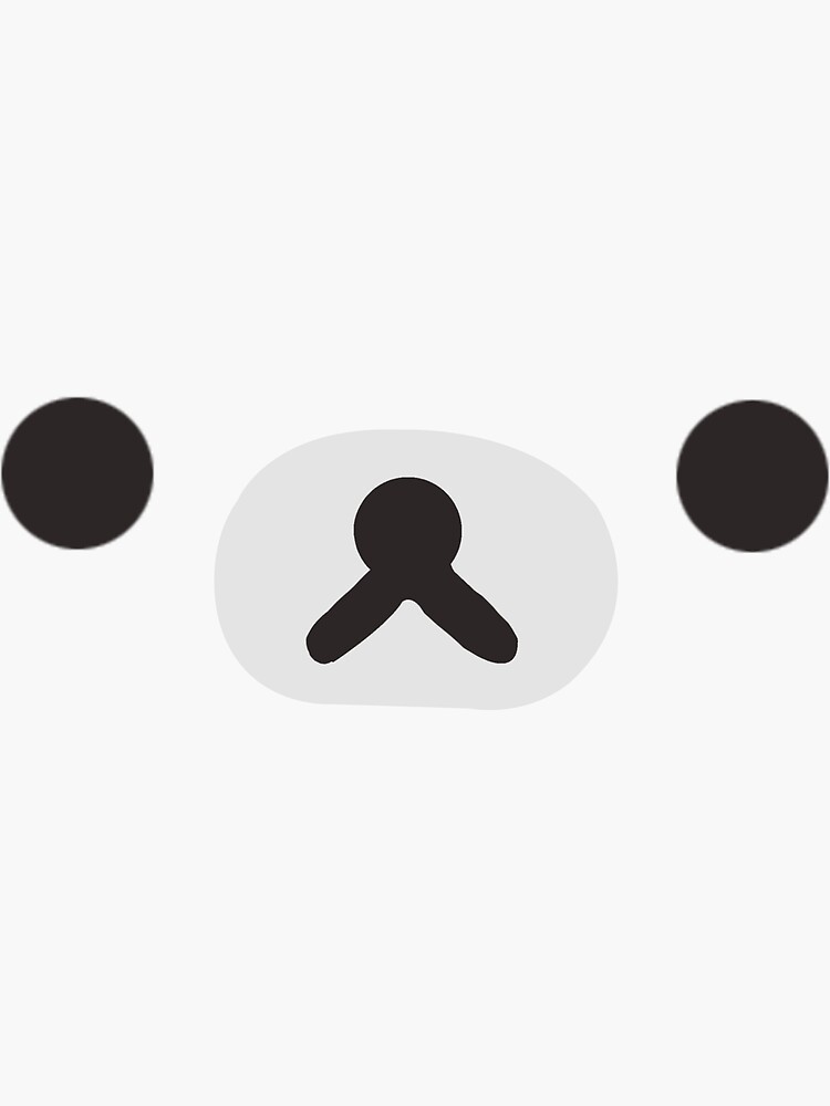 "Rilakkuma Face" Sticker for Sale by Thundersome Redbubble