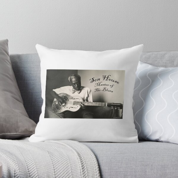 Son House - Master of The Blues Throw Pillow
