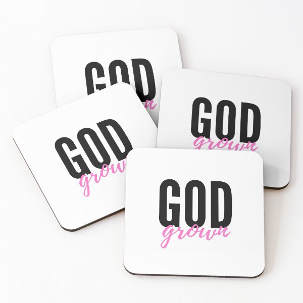 Item preview, God grown logo in pink designed and sold by GodGrown.