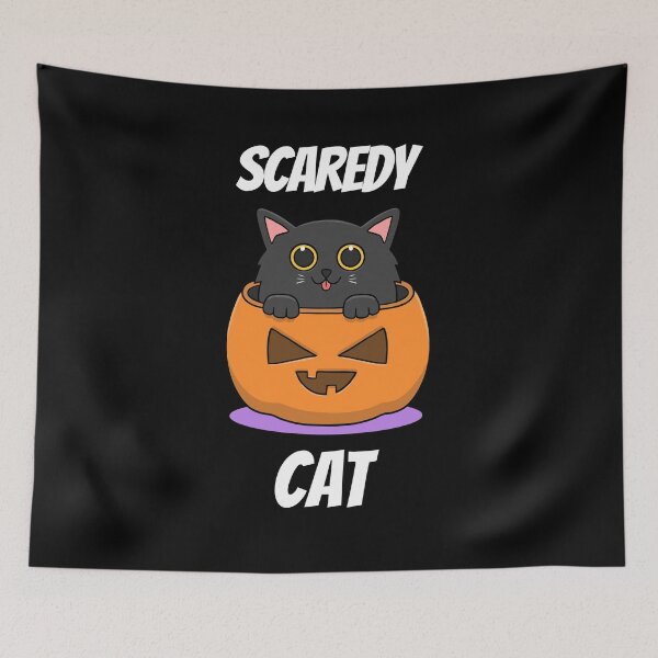 Item preview, SCAREDY CAT FUNNY HALLOWEEN designed and sold by Dieowl.