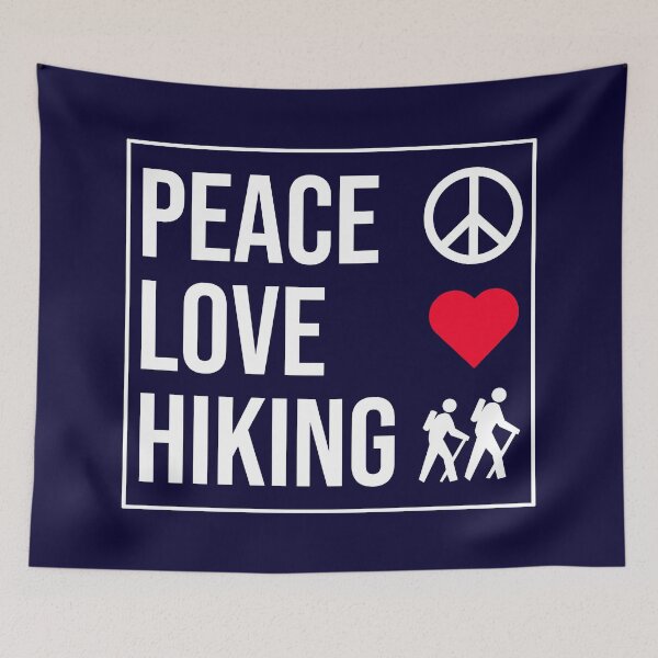 Item preview, Peace Love Hiking designed and sold by CatArtStore.