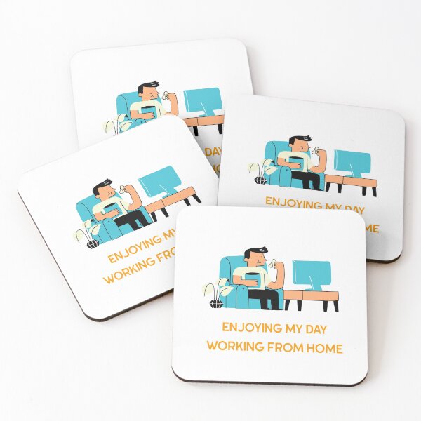 Item preview, Enjoying My Day Working From Home designed and sold by HappyFunnyTees.